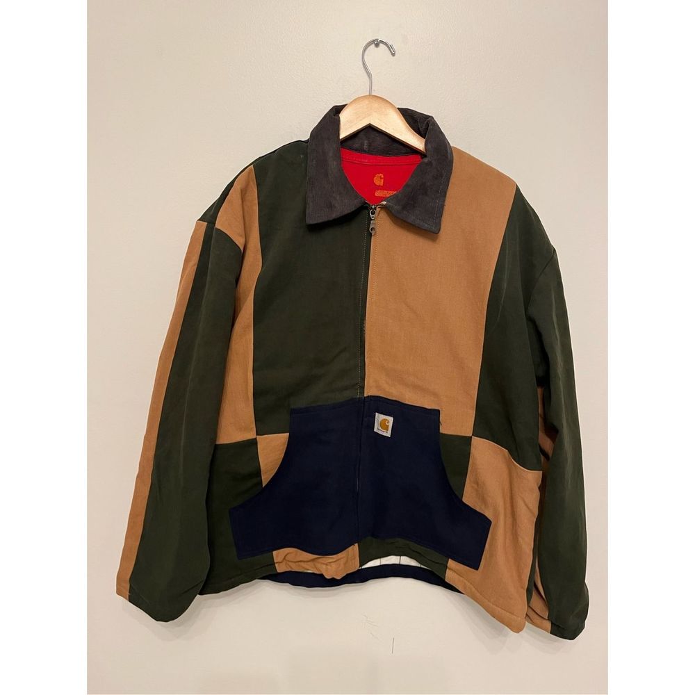 Carhartt Custom Reworked Color Block Duck Jacket Size M